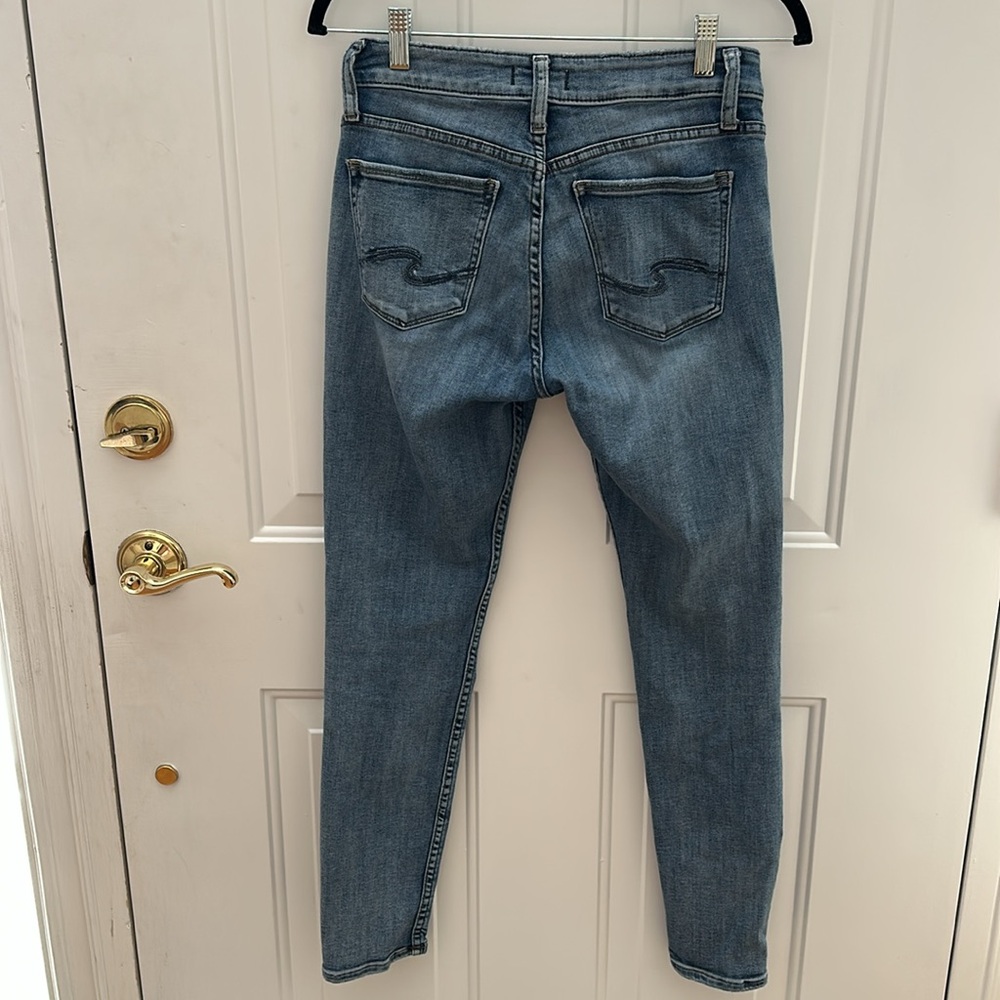 Silver Jeans Avery Skinny curvy fit denim Jeans W26/L29 mid rise - Picture 3 of 6